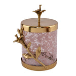 Lily Twigs Cannister - Small (Pink & Gold)