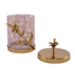 Lily Twigs Cannister - Small (Pink & Gold)