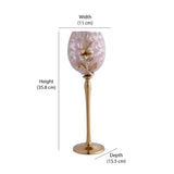 Lily Twigs Candle Stand - Large (Pink & Gold)