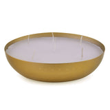 Decorative Metal Urli Bowl with Wax (Large, Gold)