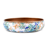 Floral Round Metal Urli Bowl (Multicolor)