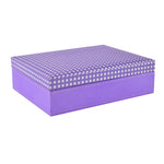 Checkered Six Section Utility Organiser Box (Purple)