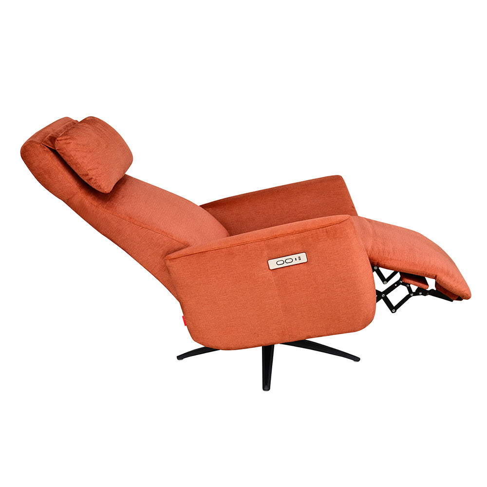 Archie 1 Seater Electric Recliner (Rust)