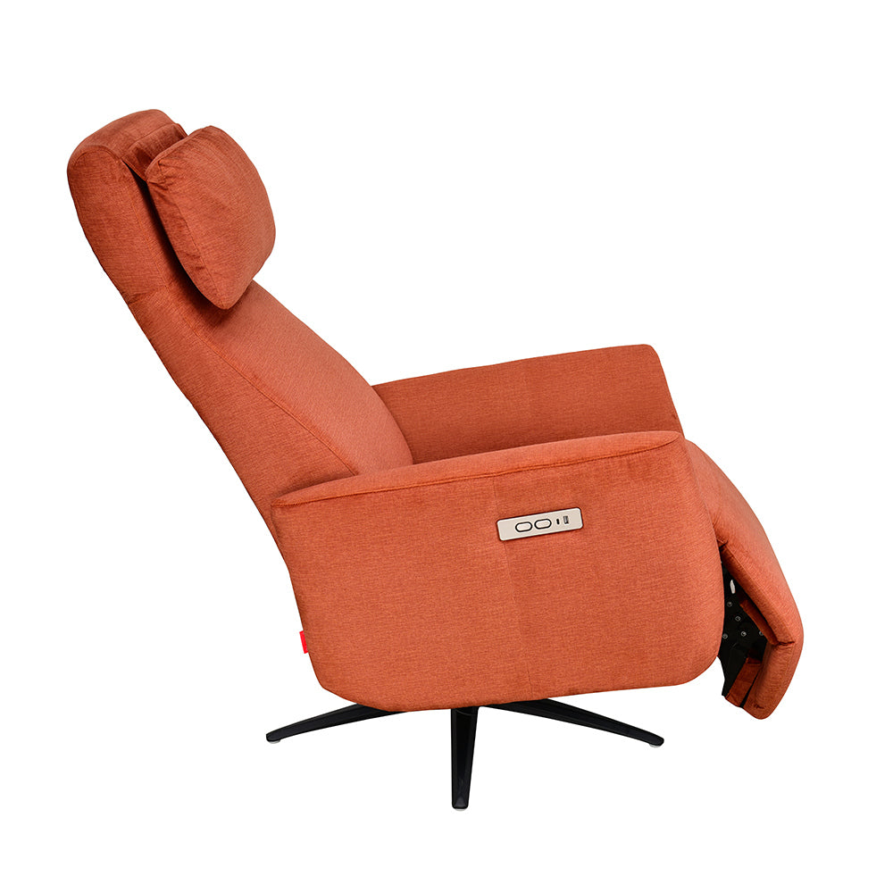 Archie 1 Seater Electric Recliner (Rust)