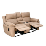 Clapton 2 Seater Double Motor Electric Recliner With Smart Center Console (Beige)