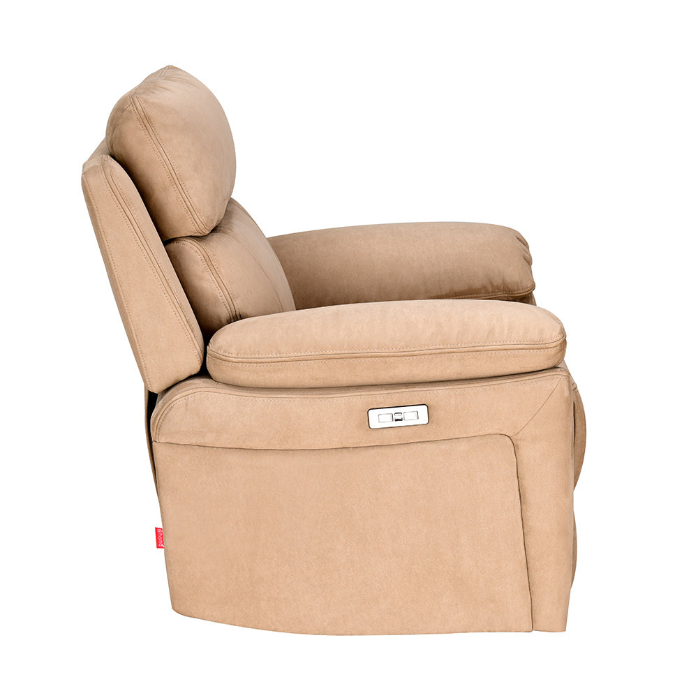 Clapton 1 Seater Double Motor Electric Recliner (Beige)