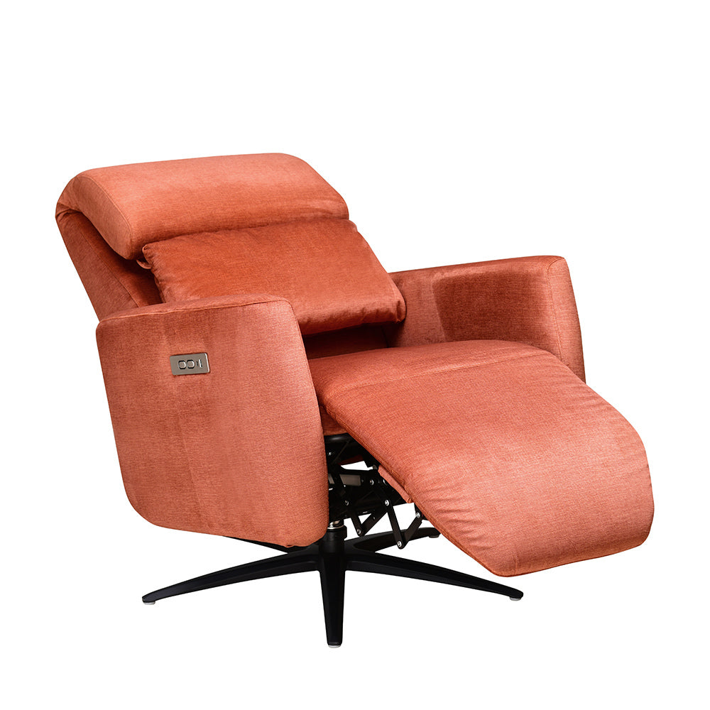 Archie 1 Seater Electric Recliner (Rust)