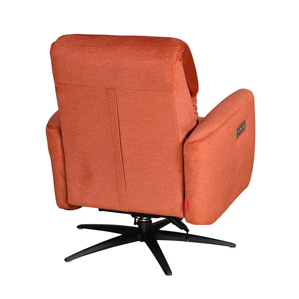 Archie 1 Seater Electric Recliner (Rust)