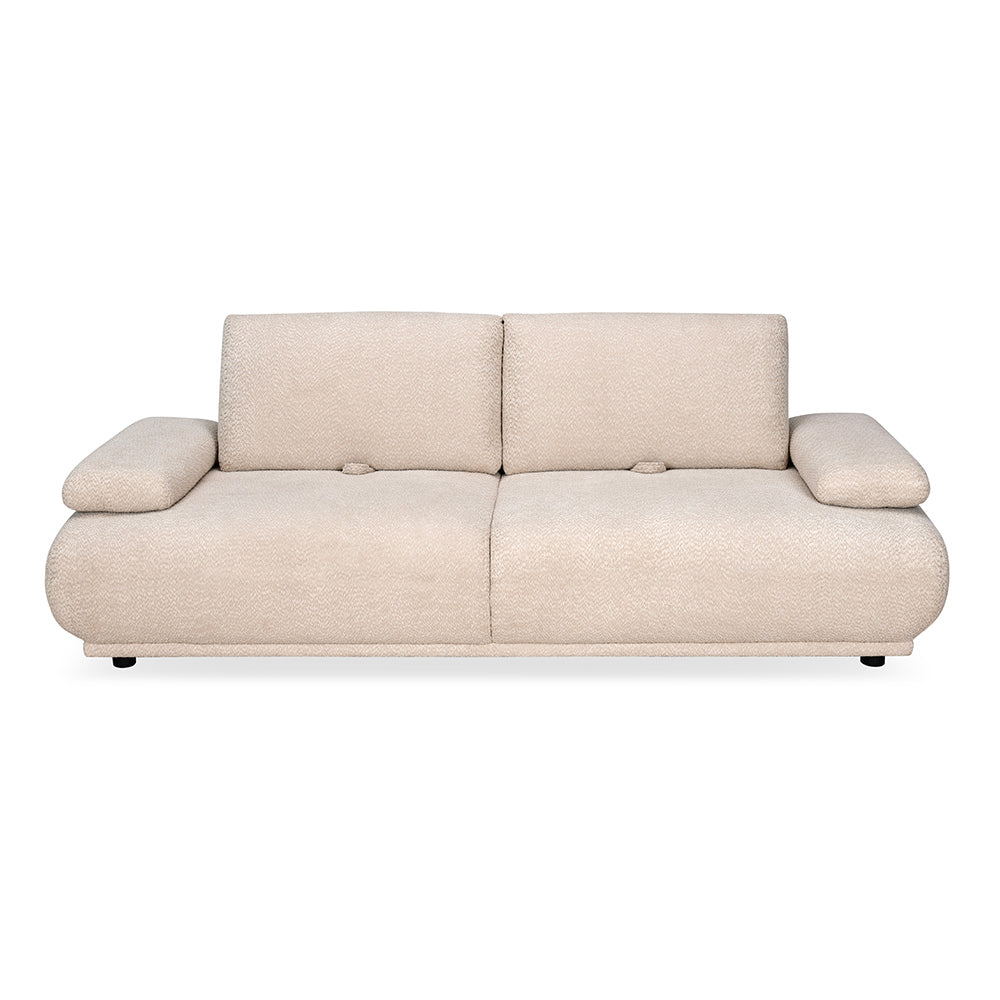 Fritzi 3 Seater Fabric Sofa (Beige)