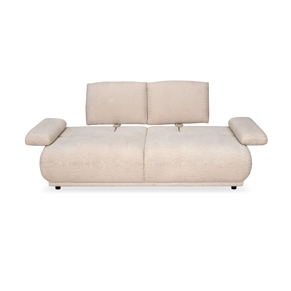 Fritzi 2 Seater Fabric Sofa (Beige)