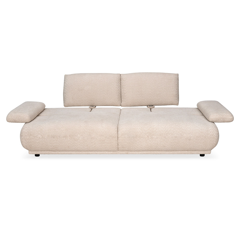 Fritzi 3 Seater Fabric Sofa (Beige)