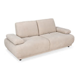 Fritzi 2 Seater Fabric Sofa (Beige)