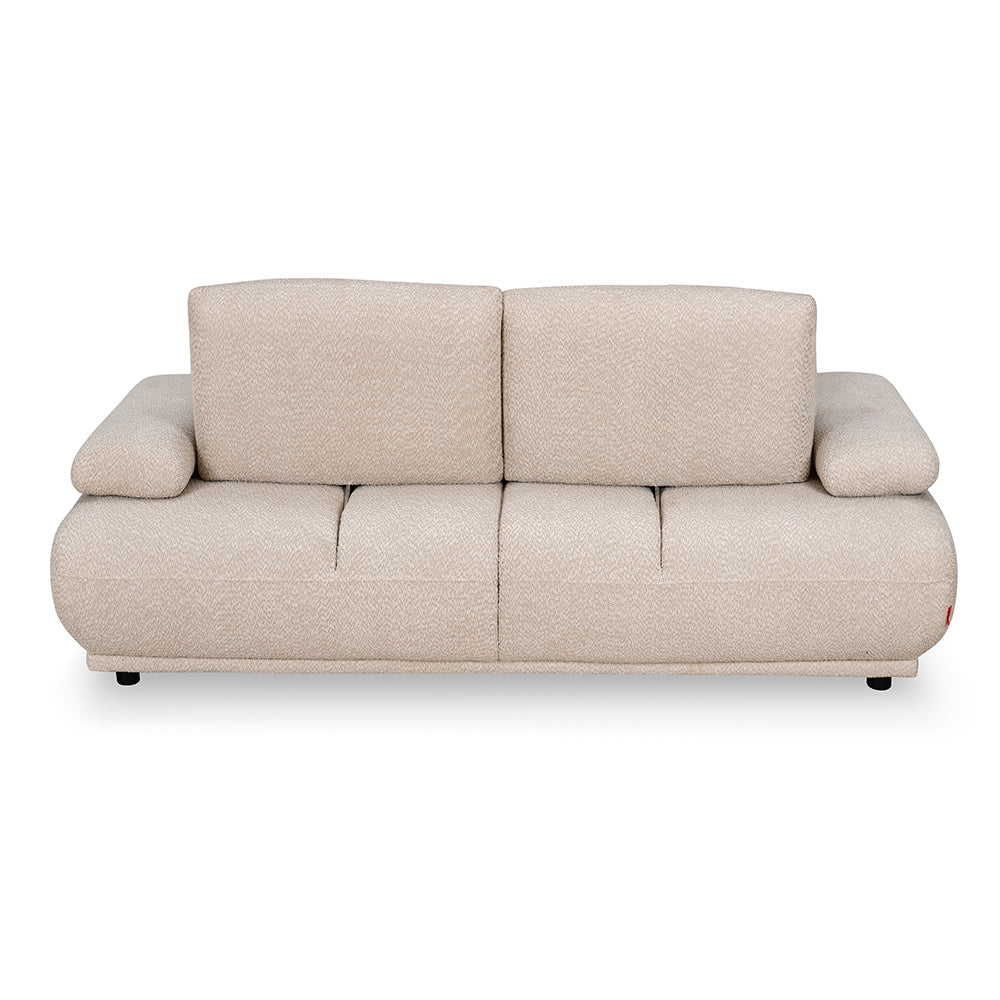 Fritzi 2 Seater Fabric Sofa (Beige)