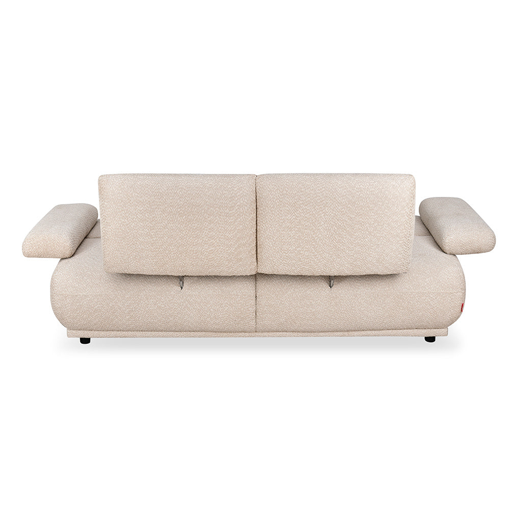 Fritzi 2 Seater Fabric Sofa (Beige)