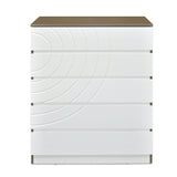 Cassini Chest Of 5 Drawers (White)