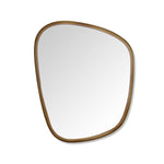 Pebble Shaped Decorative Wall Mirror (Small, Gold)