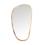 Pebble Shaped Decorative Wall Mirror (Small, Gold)