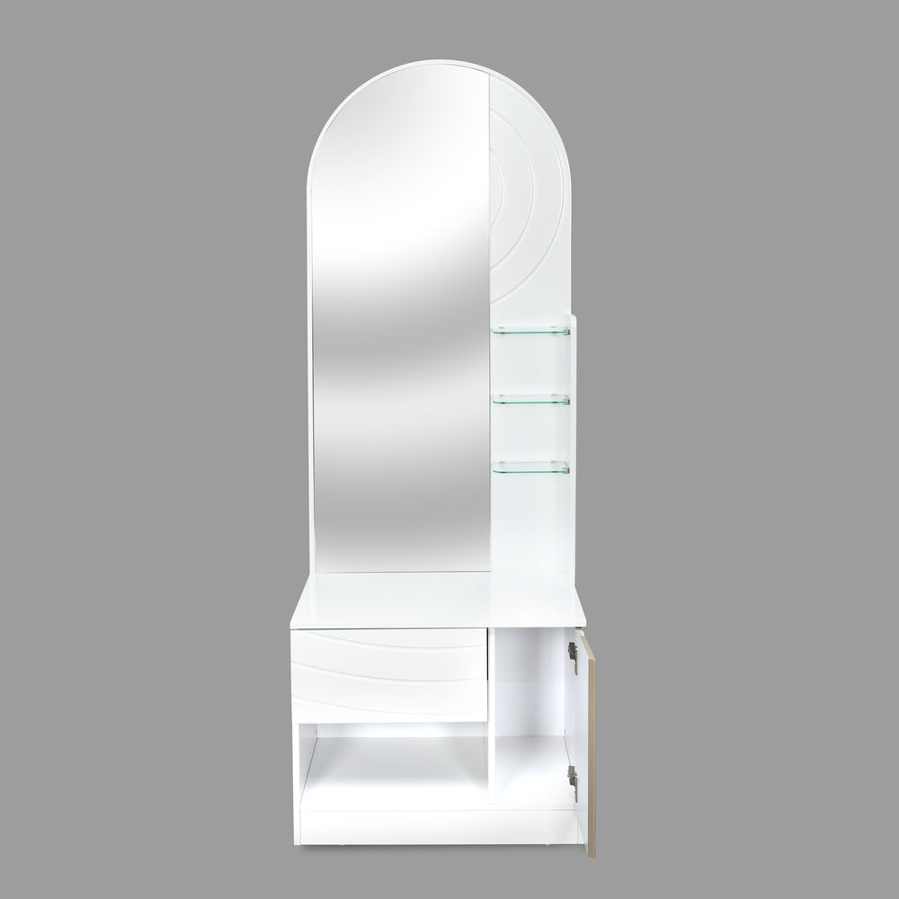 Cassini Dresser with Mirror (White)