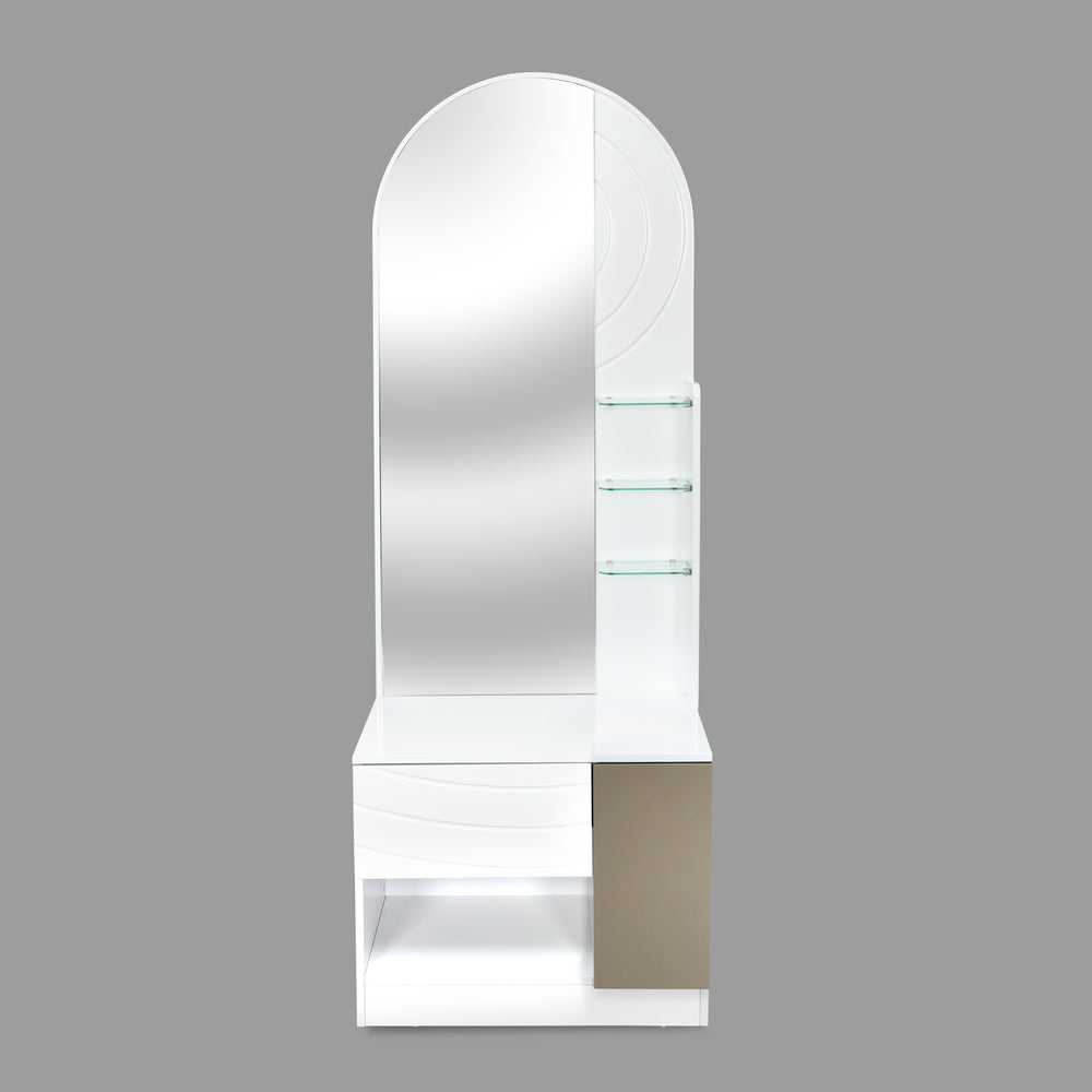 Cassini Dresser with Mirror (White)