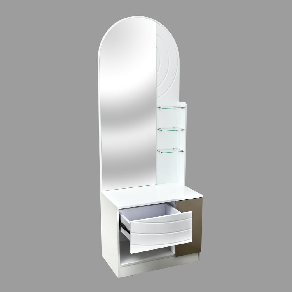 Cassini Dresser with Mirror (White)