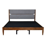 Emica King Bed Without Storage (Antique Cherry & Grey)