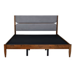 Emica King Bed Without Storage (Antique Cherry & Grey)