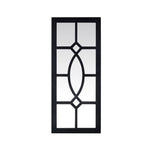 French Window MDF and Glass Wall Decor (Black)