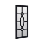 French Window MDF and Glass Wall Decor (Black)