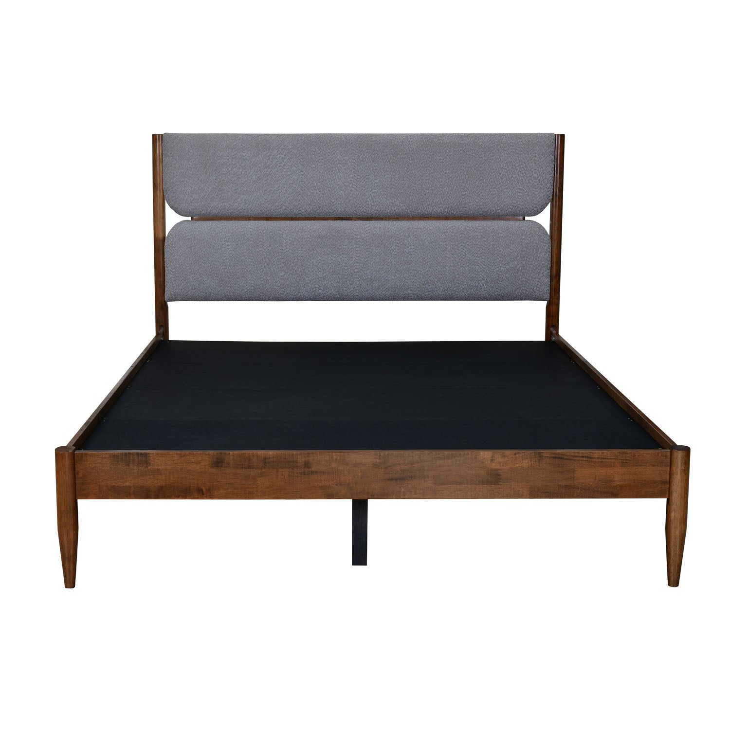 Emica Queen Bed Without Storage (Antique Cherry & Grey)