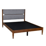 Emica Queen Bed Without Storage (Antique Cherry & Grey)