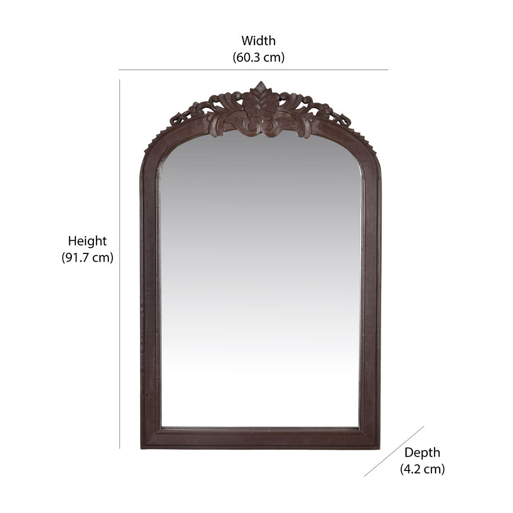 Victorian Arch Decorative Mirror (Brown)