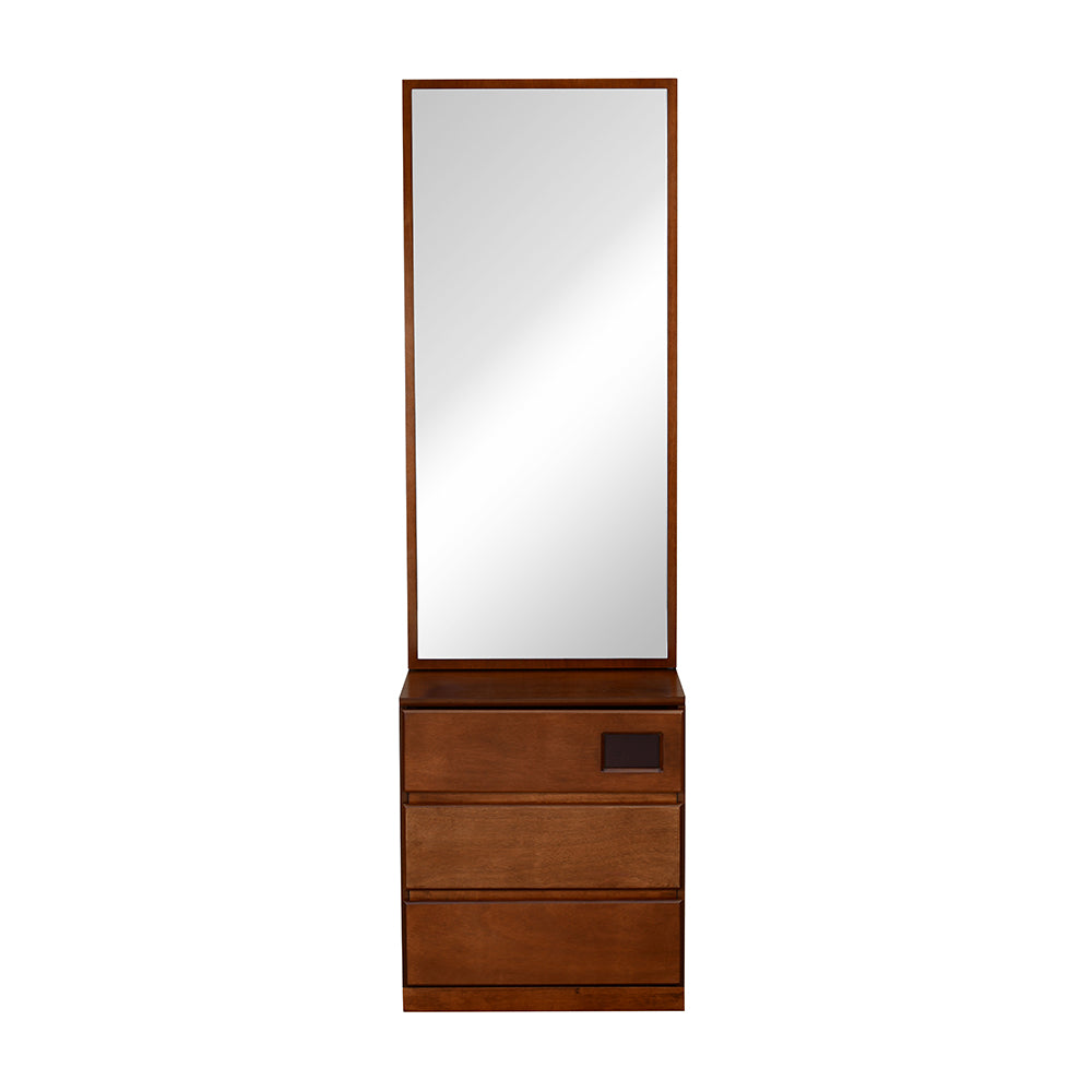 Hedron Dresser With Sliding Mirror (Antique Cherry)