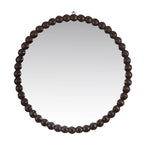 Decorative Balls Round Mirror (Brown)