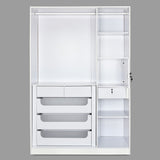 Cassini 4 Door Wardrobe With Led Light (White)