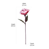 Artificial Rose Flower Stick (Pink)