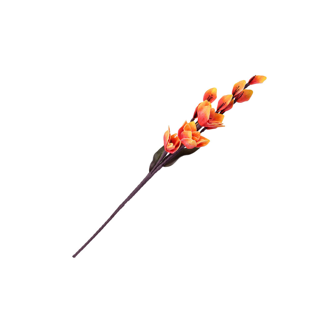 Artificial Magnolia Flower Stick (Orange)