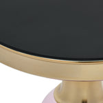 Apollo Glass Side Table (Pink)