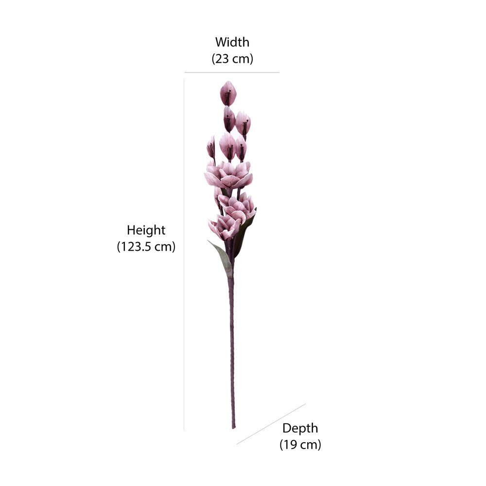 Artificial Magnolia Flower Stick (Purple)