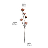 Artificial Carnation Flower Stick (Beige)