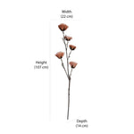 Artificial Carnation Flower Stick (Beige)