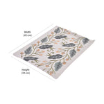 Leaf Design Cotton Rectangular Table Placemat (Multicolor)