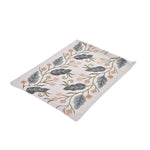 Leaf Design Cotton Rectangular Table Placemat (Multicolor)