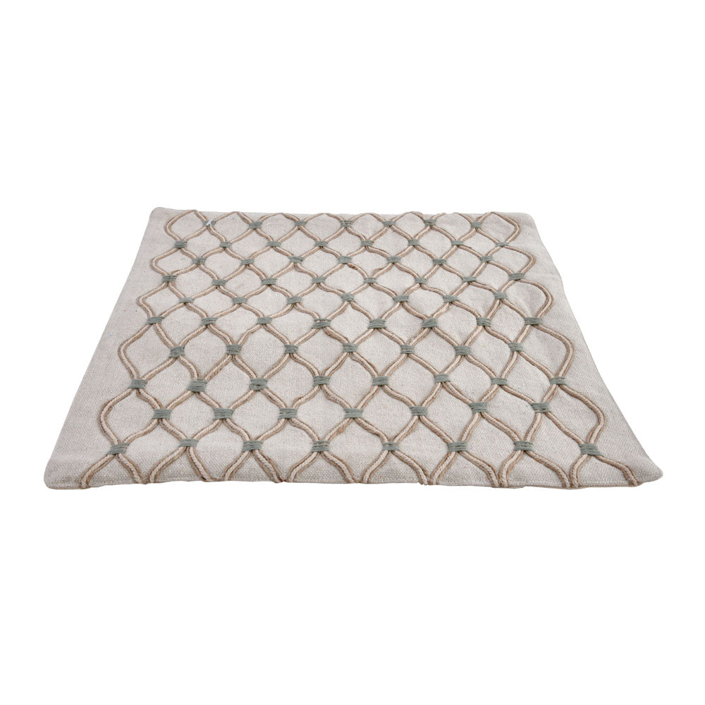 Decorative Abstract Cotton Trivet (Grey)