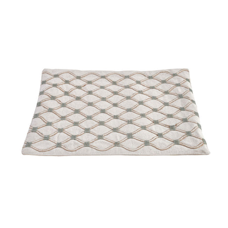 Abstract Cotton Rectangular Table Placemat (Grey)