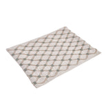 Abstract Cotton Rectangular Table Placemat (Grey)