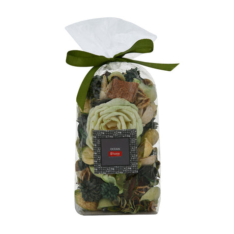 Ocean Fragrance Dried Flowers and Leaves Potpourri Pouch 125 gm (Green)