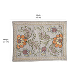 Floral Cotton Rectangular Table Placemat (Multicolor)