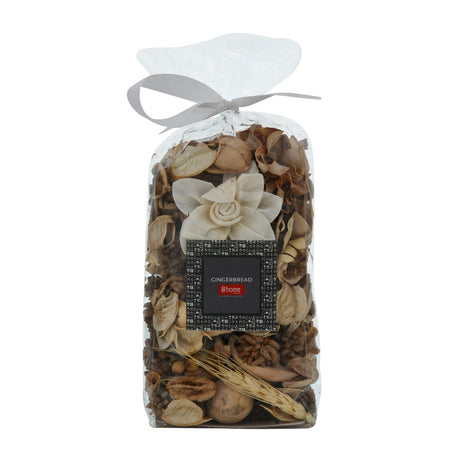 Ginger Bread Fragrance Dried Flowers and Leaves Potpourri Pouch 125 gm (Beige)