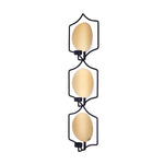 Decorative Three Hexagones Iron Wall Sconce (Black & Gold)