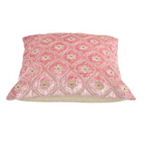 Floral Embroidered 16" x 16" Cushion Cover (Pink)